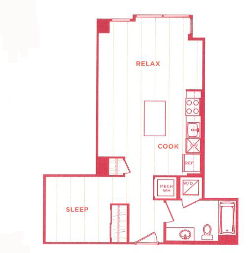 Floor Plan Image of Apartment Apt 10-0409